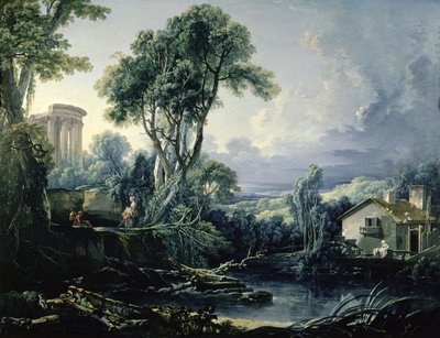 Landscape with Water Mill, 1743 by François Boucher